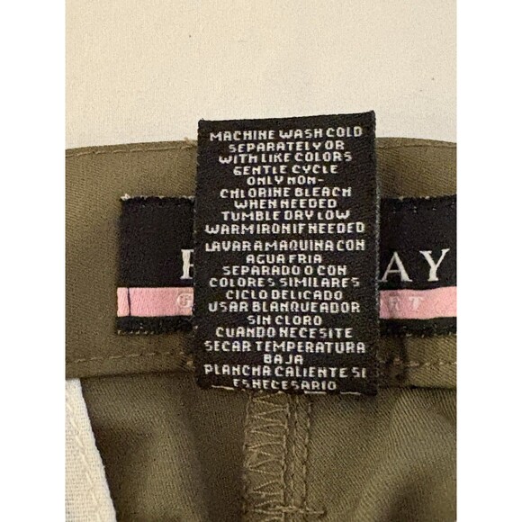 Fairway Golf & Resort Bermuda Flat Front Golf Shorts,‎ Women SZ 6 Khaki Green - Picture 8 of 8